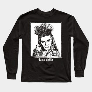 Jane Child /// Vintage Style Fan Design Long Sleeve T-Shirt